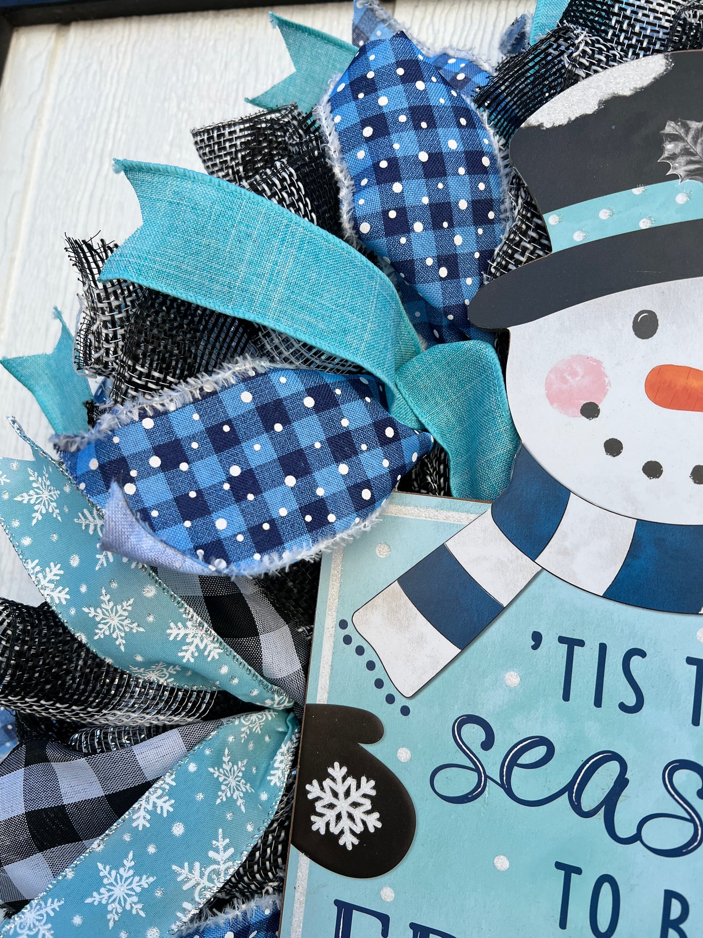Snowman Winter Wreath