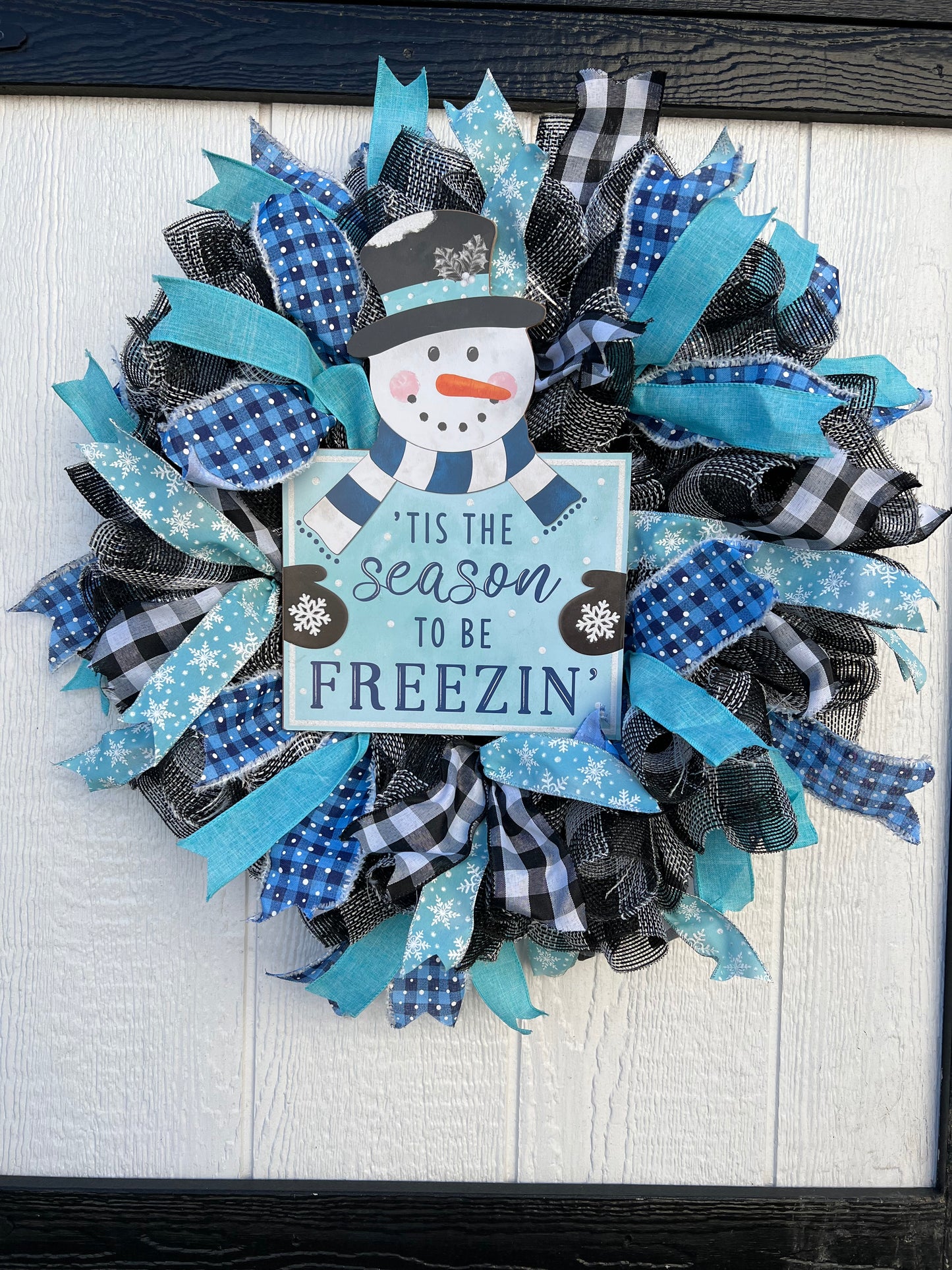 Snowman Winter Wreath