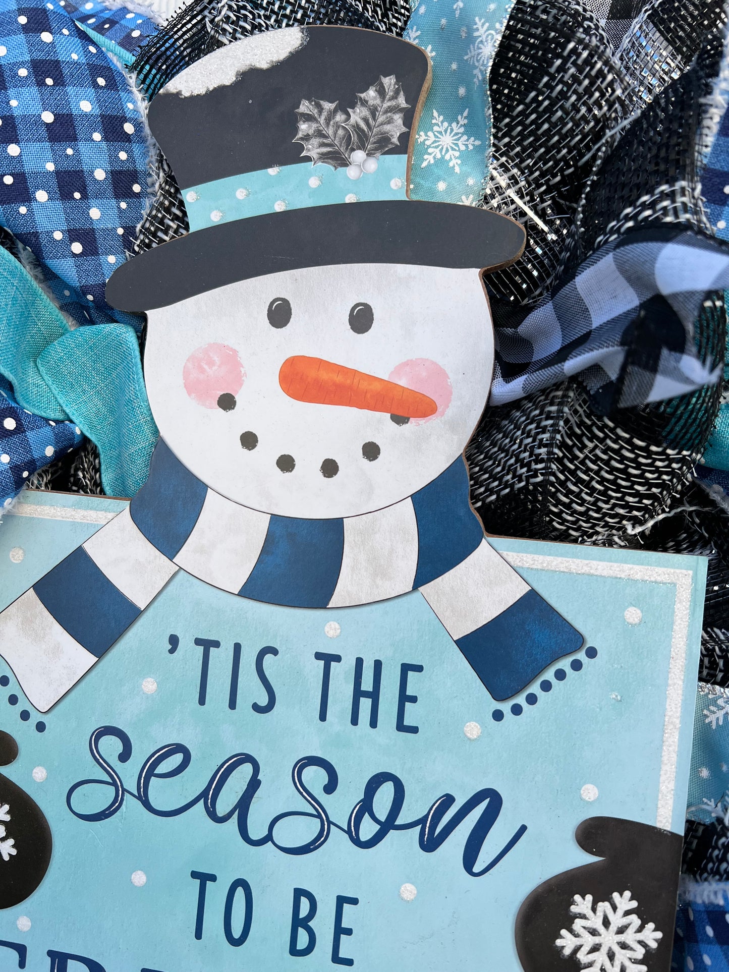 Snowman Winter Wreath