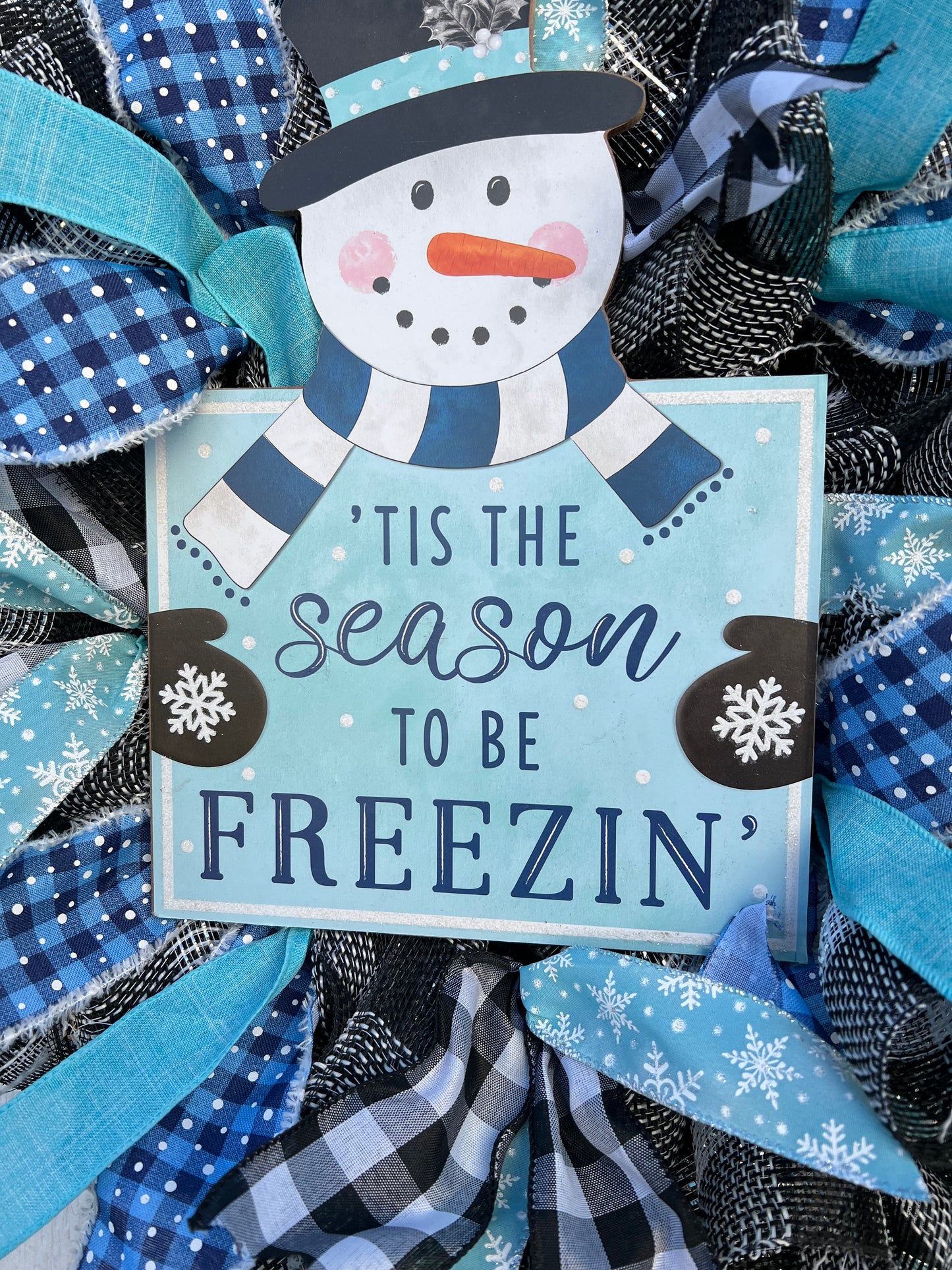 Snowman Winter Wreath