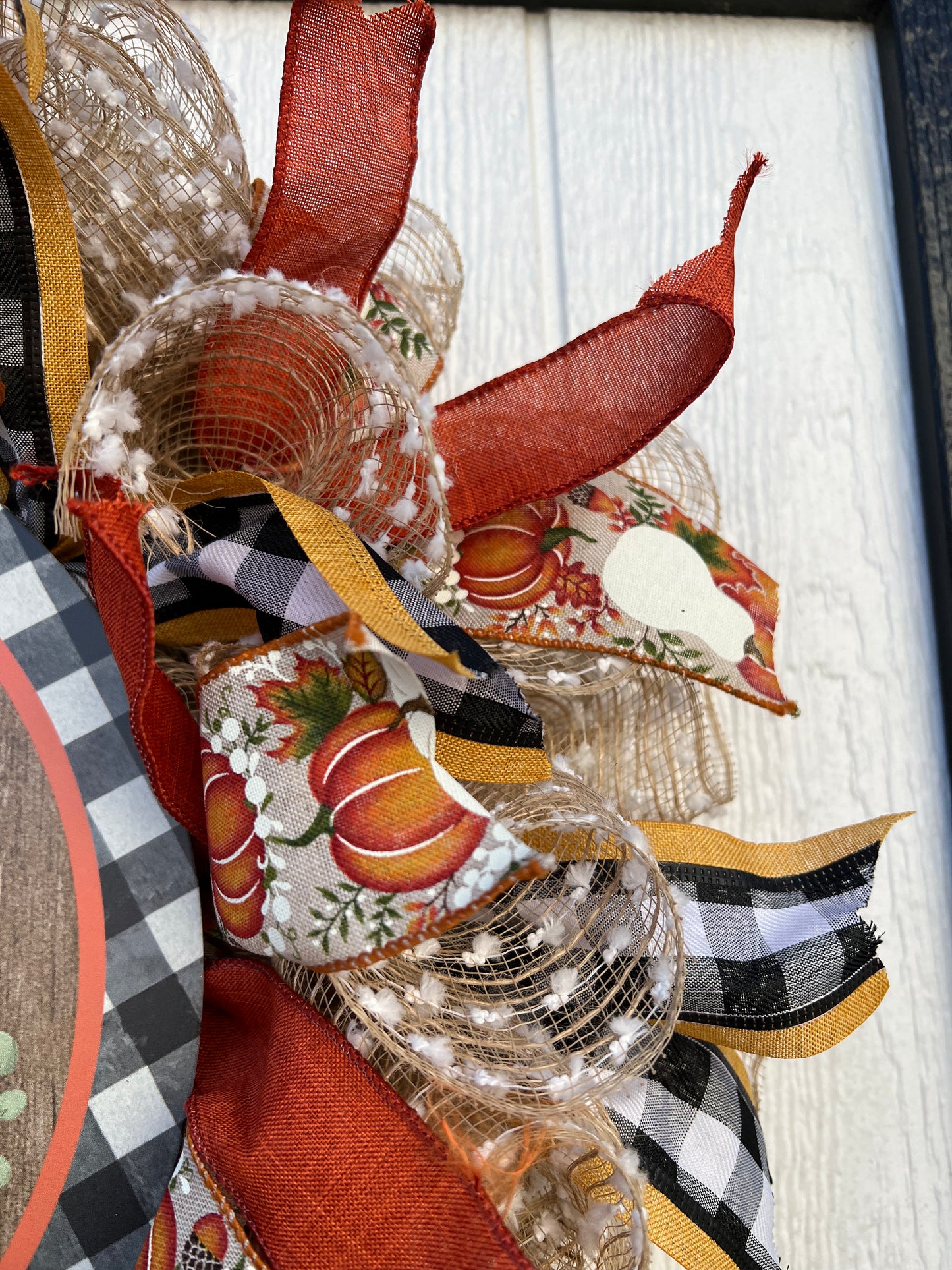 Welcome Pumpkin Fall Wreath