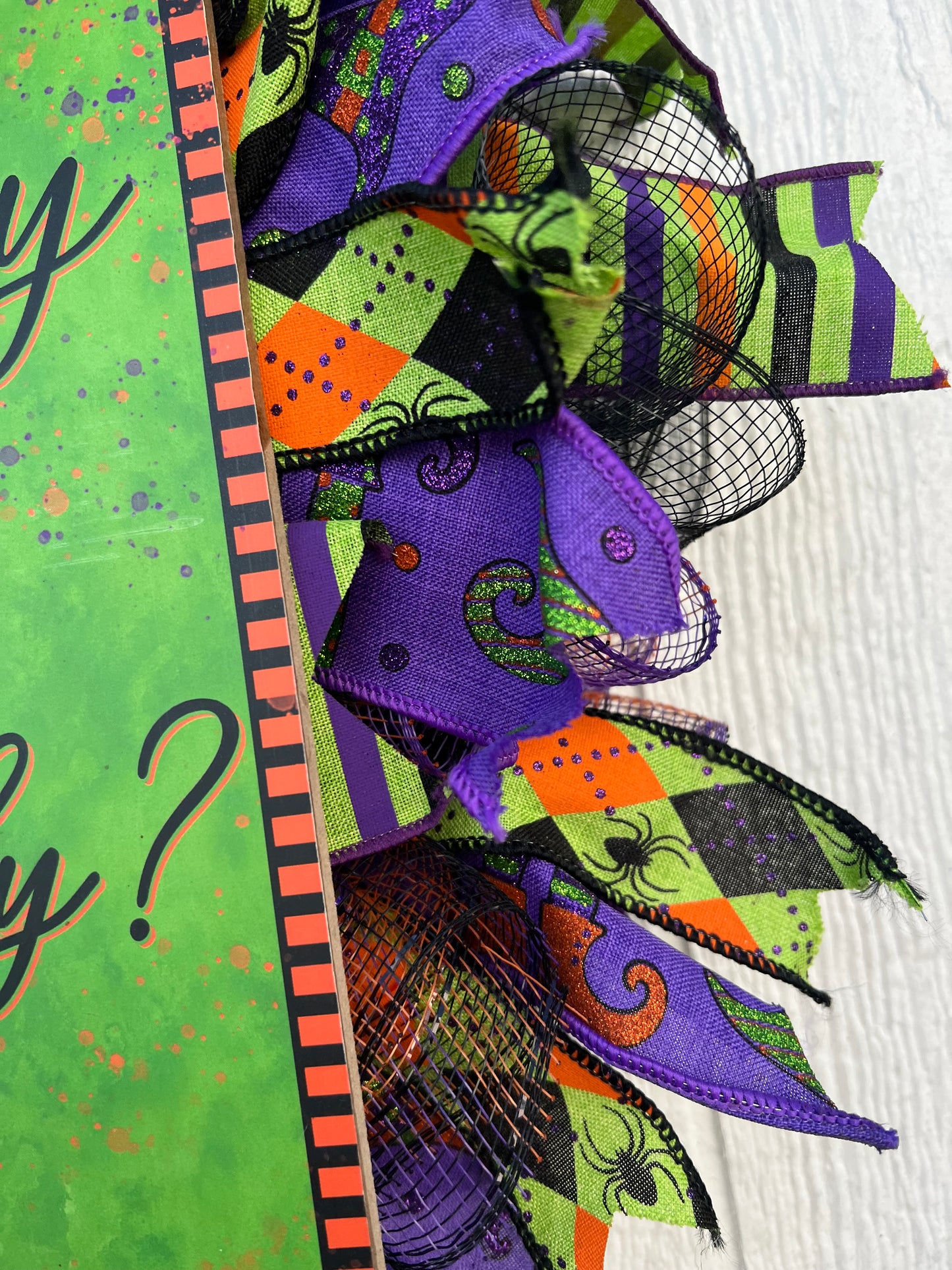 Witch Way to the Candy Halloween Wreath