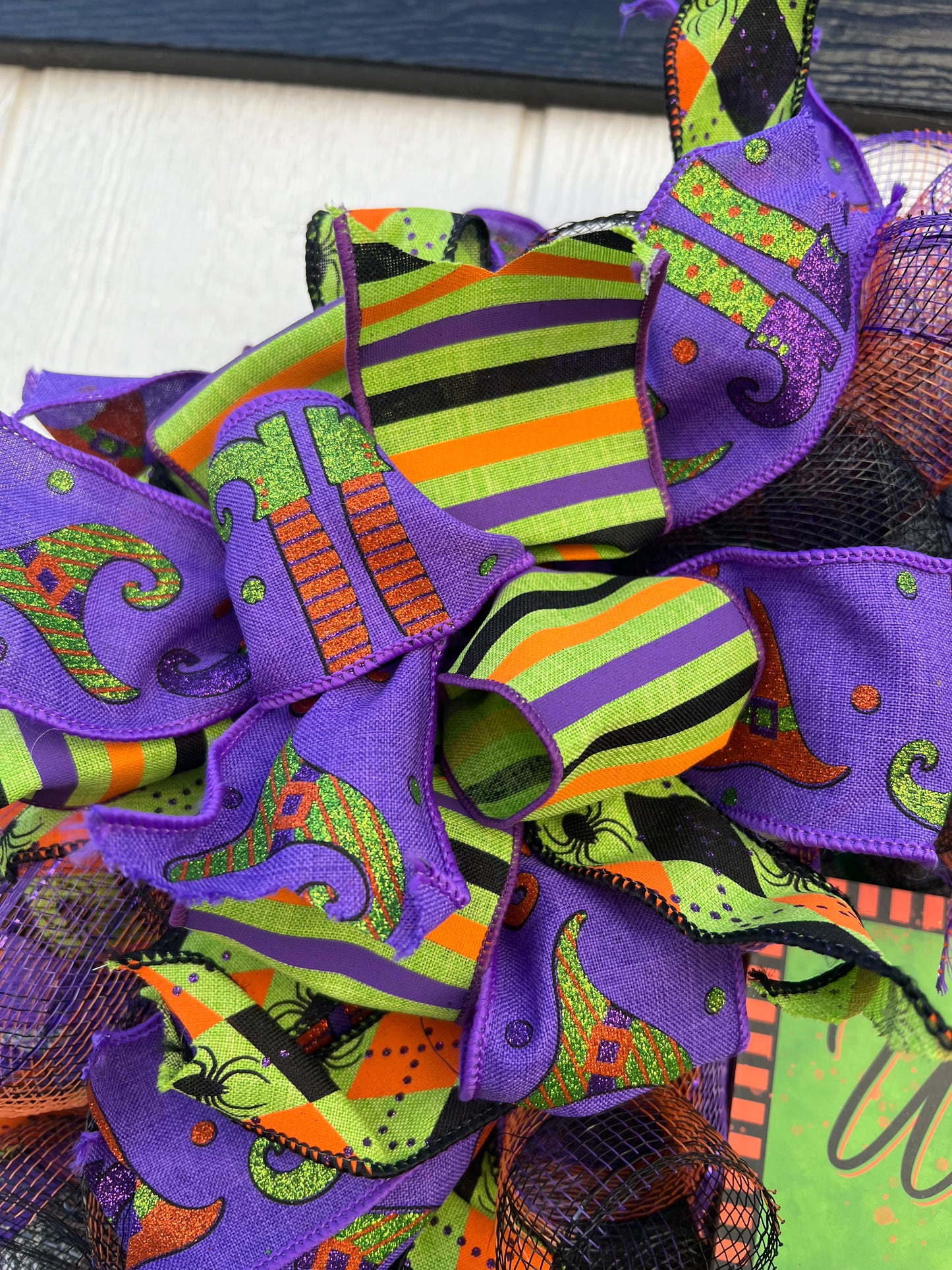 Witch Way to the Candy Halloween Wreath