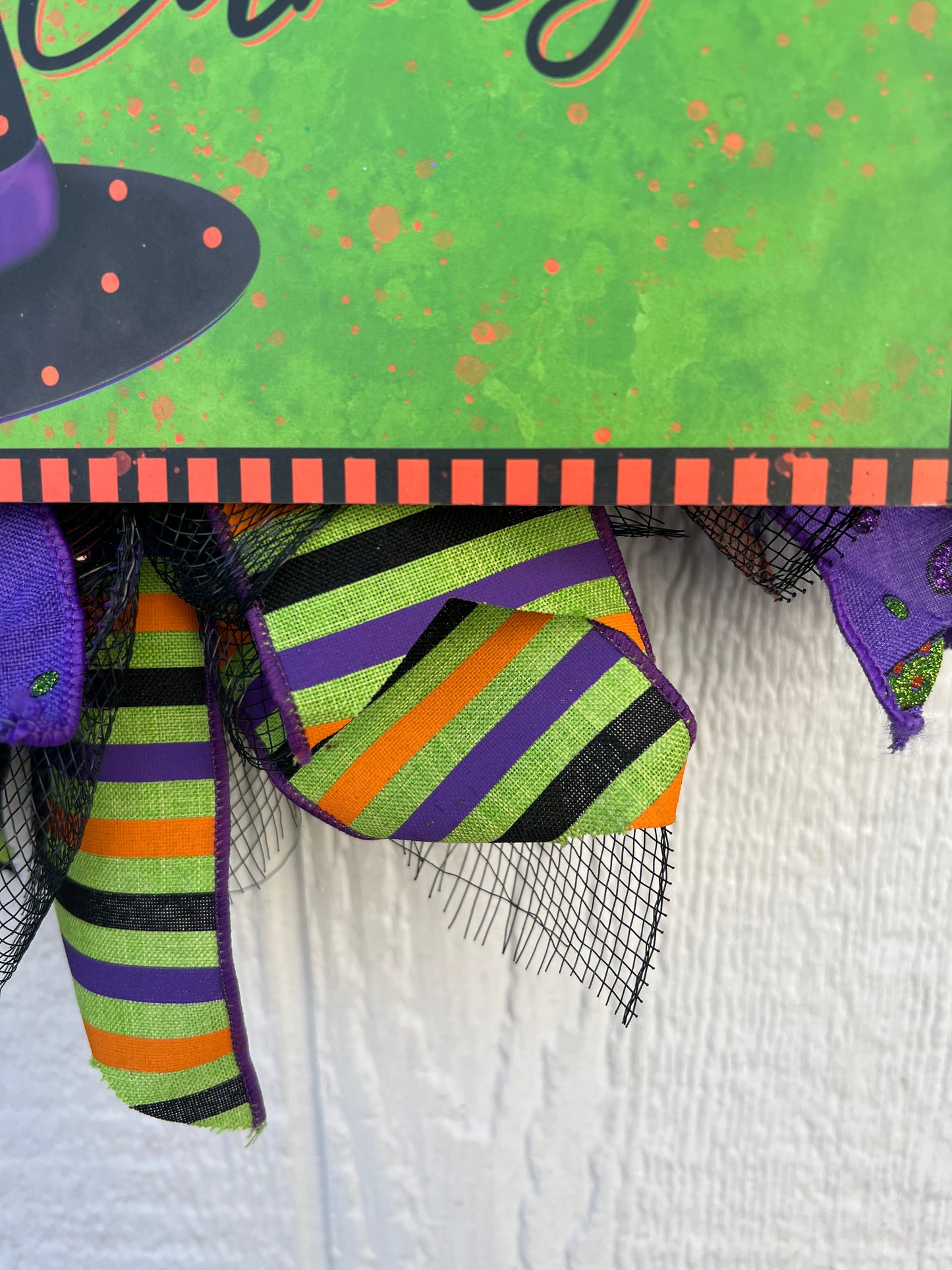 Witch Way to the Candy Halloween Wreath