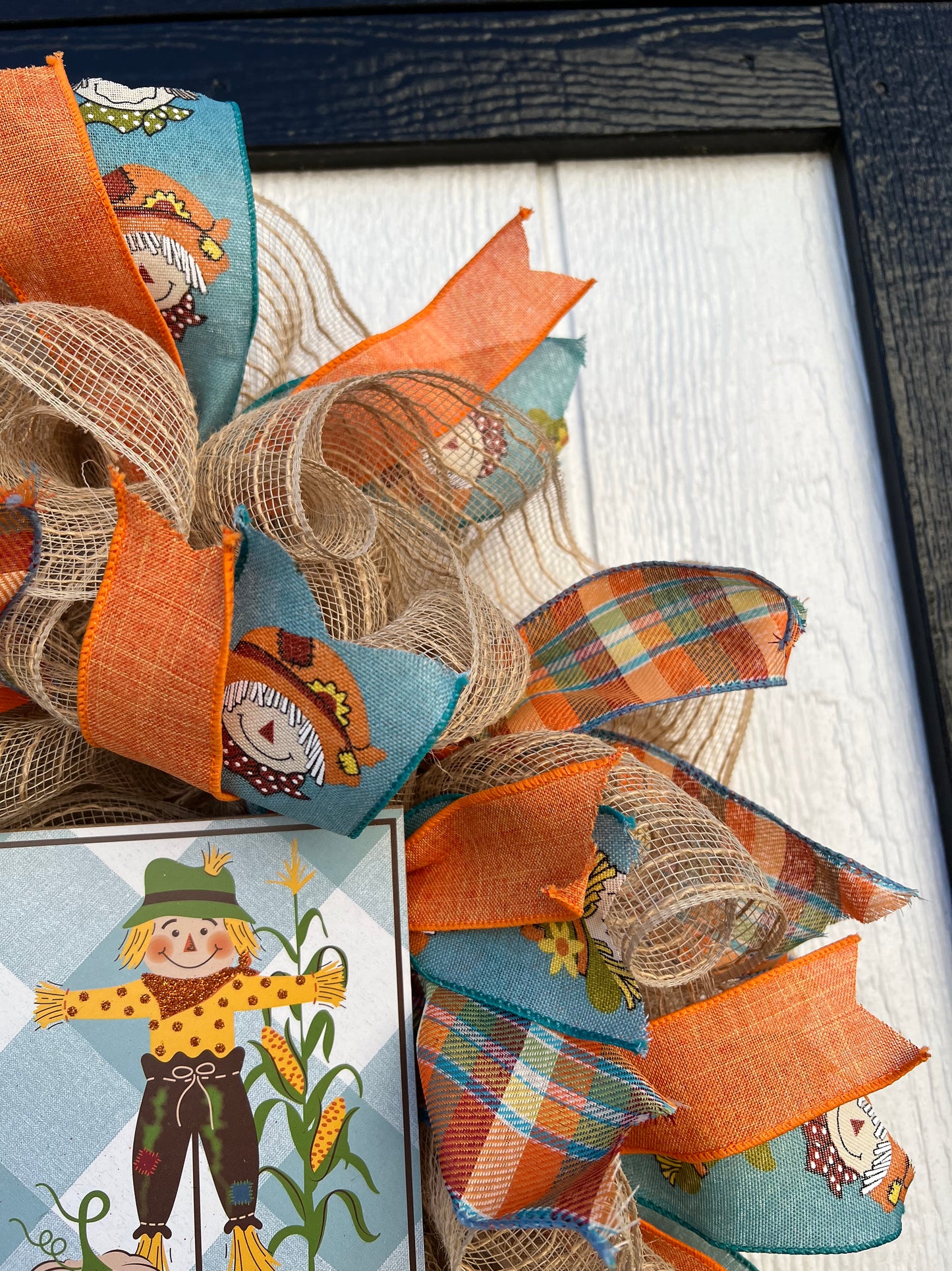 Welcome Autumn Scarecrow Wreath