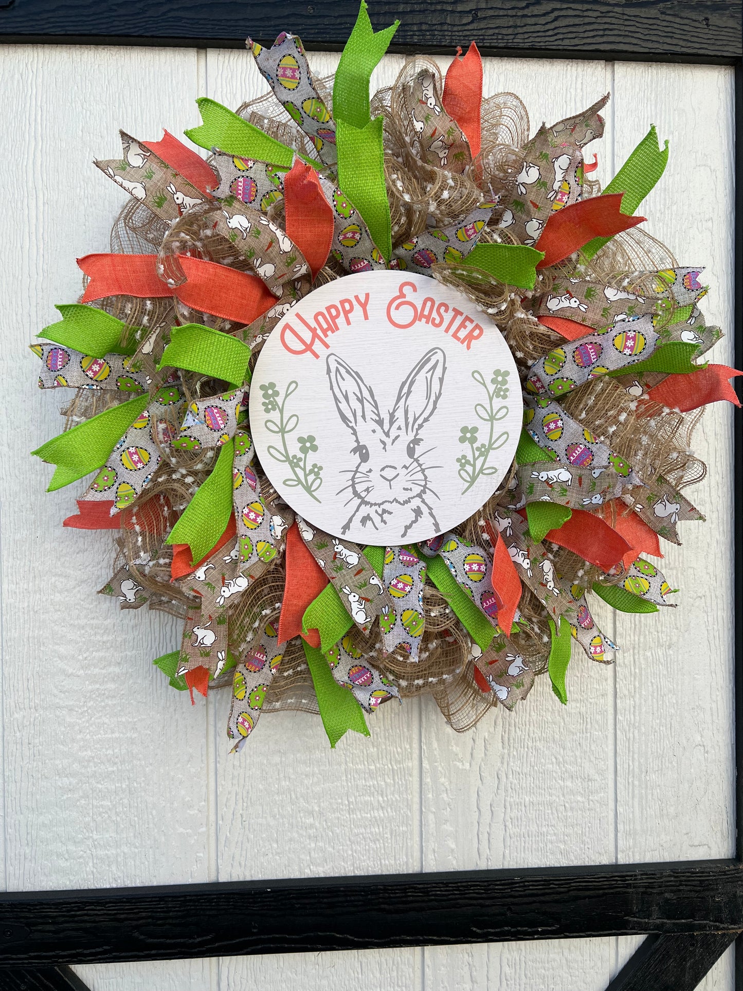 Happy Easter Rustic Wreath
