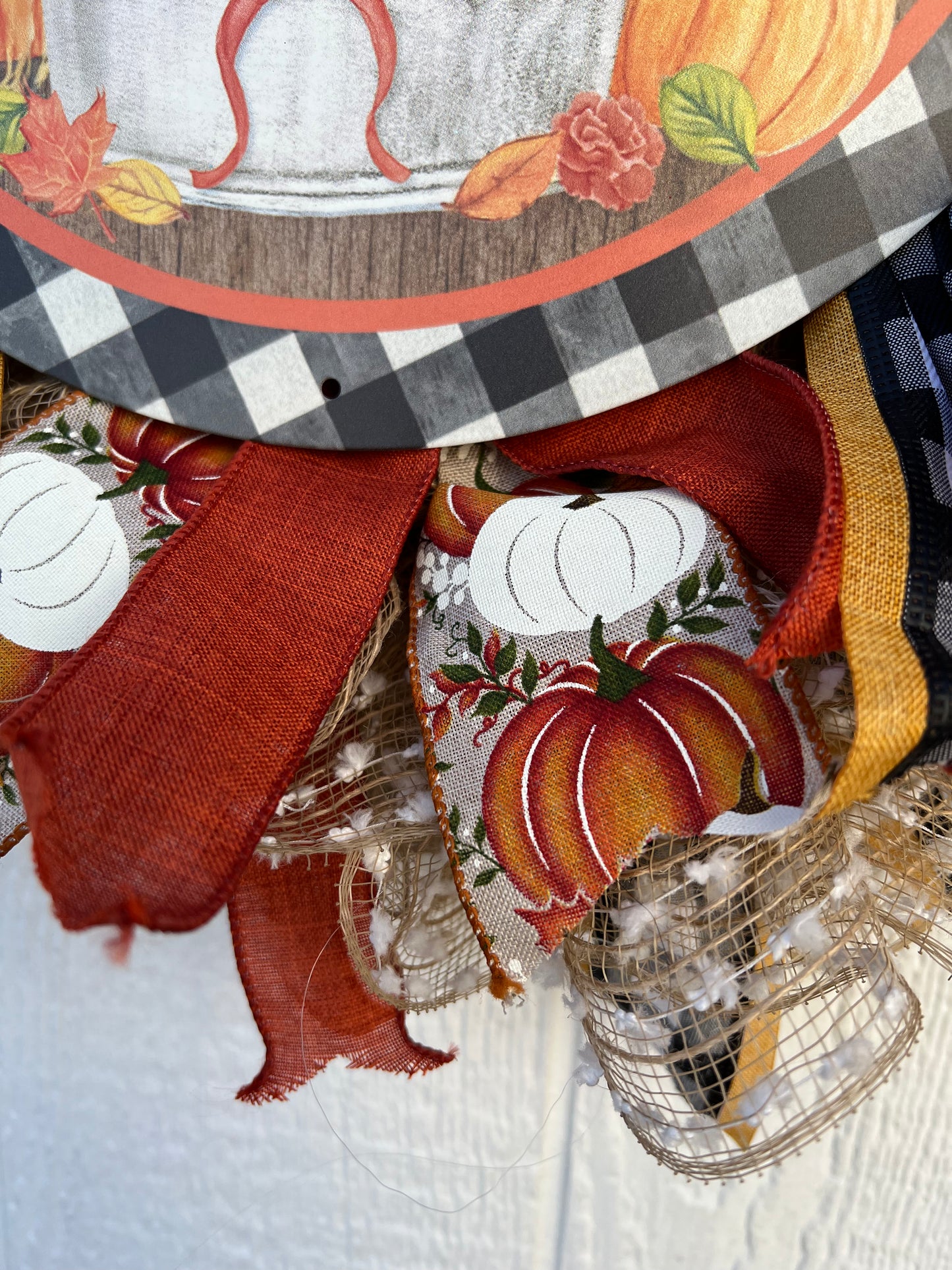 Welcome Pumpkin Fall Wreath