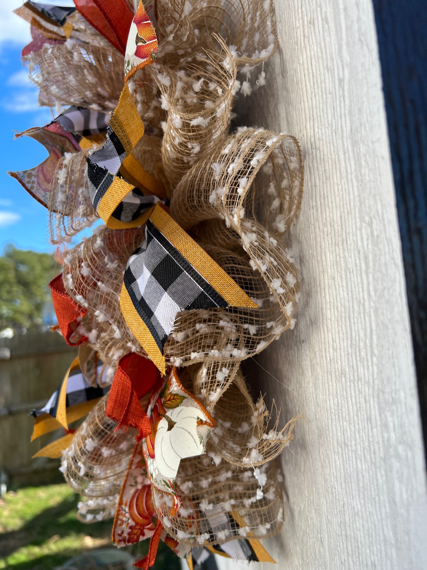 Welcome Pumpkin Fall Wreath